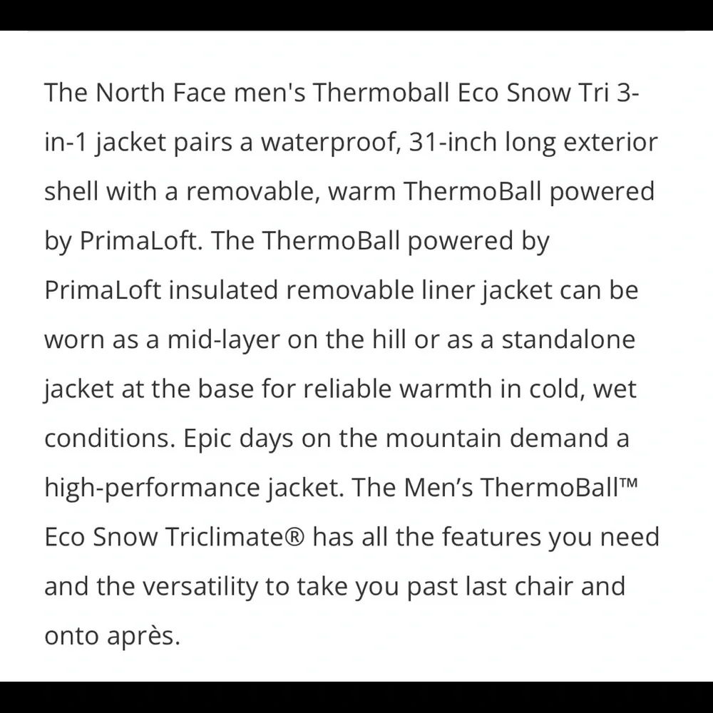 New The North Face Thermoball Eco Triclimate  Jacket Aviator Navy/Monterey Blue